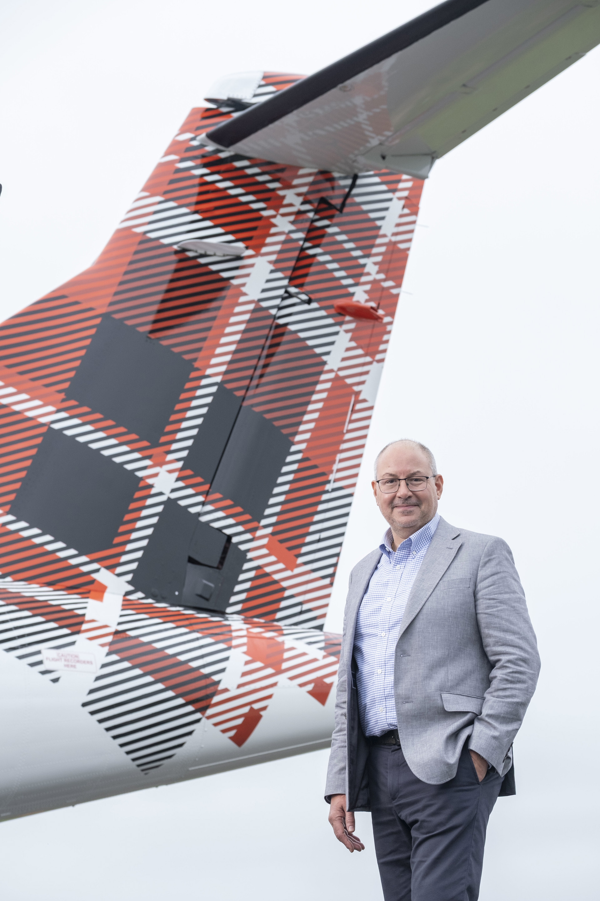 Loganair CEO Luke Farajallah
